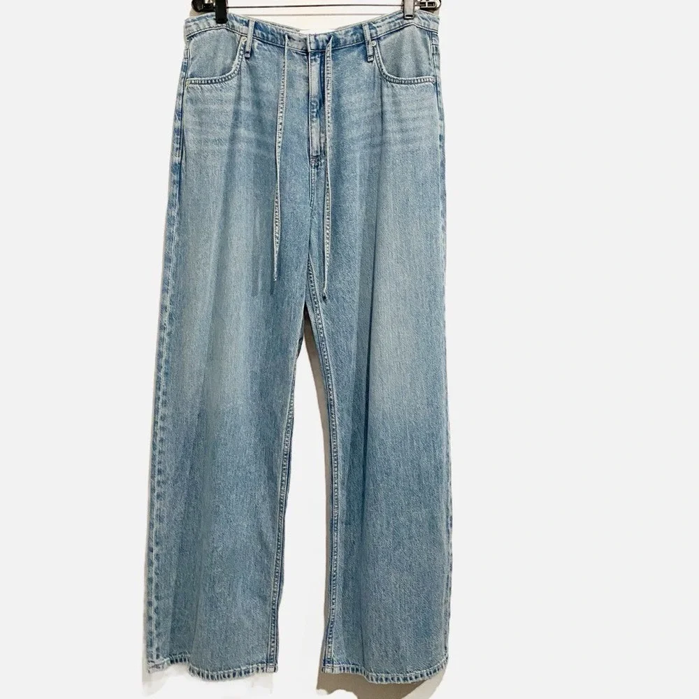 NWT Rag & Bone Ultra Featherweight Phoebe Drawstring Jeans Size Large - Picture 4 of 13